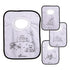 Dreambaby Terry Cloth Cotton Baby Bibs for Teething, Feeding, Drooling - Jungle Animals, Super Absorbent