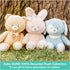 GUND Baby Sustainable Puppy Plush, 13” Stuffed Animal Made from Recycled Materials, Blue/Cream