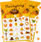 Geefuun 32 Players Thanksgiving Bingo Cards - Fall Party Supplies & Decorations