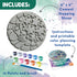 MindWare Paint Your Own Stepping Stone Kit - Mosaic Moon and Stars - Kits Include Paint and Brushes