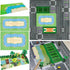 6 Pack Grassland Rivers Pattern Baseplate, 10" x 10", Building Brick Base Plate for Kids Toy