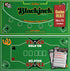 Gamie Double Sided Felt Casino Mat, 36 x 72 for Blackjack &