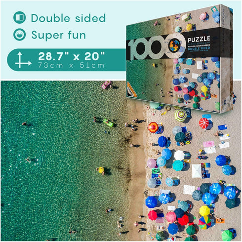 Double Sided Beach Puzzles for Adults - 1000 Pieces and Up - Rompecabezas para Adultos - Casse Tete
