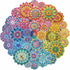 Colorful Flowers Puzzles - 1000 Piece Impossible Puzzle for Adults - Mandala Art Difficult Jigsaw