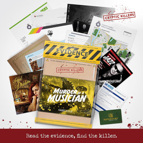 Cryptic Killers Unsolved Murder Mystery Game, Cold Case Investigation, Detective Clues for Individuals & Party Groups