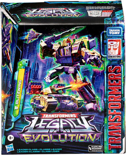 Transformers Toys Legacy Evolution Leader Blitzwing Toy, 7-Inch Action Figure for Boys & Girls Ages 8 and Up