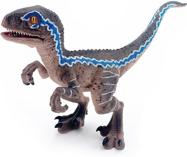 Gemini&Genius Dinosaur Toys Baby Velociraptor with Movable Jaw and Hands, Cake Topper,