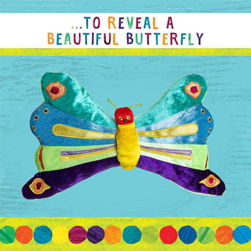 16",Green KIDS PREFERRED World of Eric Carle, The Very Hungry Caterpillar Butterfly Reversible Stuffed Animal Plush