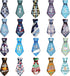 Baby Monthly and Holiday Milestone Sticker Ties by TurtleSurfers - 20 Different Designs for Baby Boys