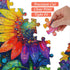 PICKFORU 1000 1000 Sunflower Puzzles for Adults Pieces, Impossible Rainbow Flower Jigsaw Puzzles, Colorful Gradient