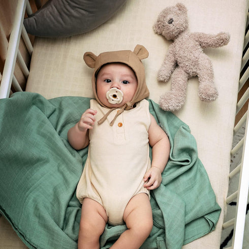 Set 2 6 Moonkie Pacifiers of | One-Piece Design Baby Pacifier with Large Air Holes | BPA-Free Silicone | Safe