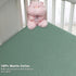 100% 2 Pack 52x28in GUNTAIL Muslin Crib Sheets for Boys Girls Cotton Fitted Baby Crib Sheet Soft and Breathable