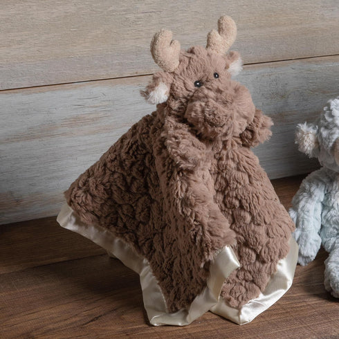Mary Meyer Putty Nursery Stuffed Animal Security Blanket, Moose, 13 x 13-Inches