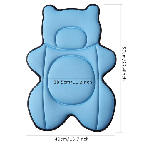Ihaapsi 4 Infant Baby Bath Cushion,Fits Inside Most Baby Bathtubs, Breathable Soft Baby Bath Support Seat,Baby Bath Pad