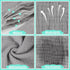 Accmor 6 Pack Soft Cotton Baby Bibs for Infants - Ideal for Drooling and Teething