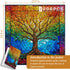 PICKFORU Stained Glass Puzzles for Adults, 1000 Pieces Mosaic Tree of Life Unique Rainbow Jigsaw Puzzle