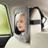Travel Bug Soft Sided Rear & Forward Facing Safety Mirror for Baby & Toddler - Jumbo Shatter Resistant Car Mirror