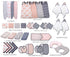 Navy Tribal/Aztec Quilted Changing Pad Cover