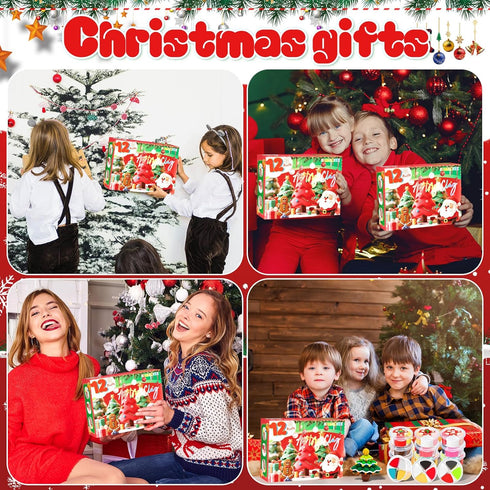 MuseLuxe 12 8 Air Dry Clay - Boxes Christmas Modeling Clay Kit with Sculpting Tools,Safe & Non-Toxic,DIY Magic Gifts