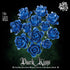 Set, Blue Rose Bouquet Building Compatible with Lego Flowers for Adults - Botanical Collection Gift for Valentines