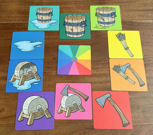 Cabooses in the corner 7+, 23 Fix The Bucket! Card Game Folk Song Inspired Quick Family Game for Kids & Adults, Fun