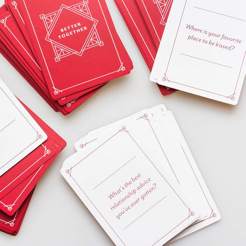 Honest Conversation Starter Couple Games - 100 Deep & Romantic Questions Card Games for Couples Date Night Gifts