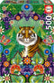 Educa - Catalina Estrada Bengal Tiger 500 Piece Jigsaw Puzzle, Glue Included, Completed Image 18.9" x 13.4"