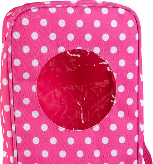 Doll Storage Carrying Case - 2 Pack Combo for 18" Dolls, Organizer with Clear Window and Carrying Strap