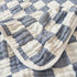 Brnabiou Cozy 100% 6-Layer 41"x41" Ultra Soft Cotton Muslin Baby Blanket Breathable Lightweight Checkered Swaddle
