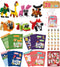 Valentines Day Gifts for Kids Classroom, 28 Packs Animal Building Blocks with Cards and Stickers for School Party Favors