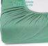 2 Pack 28"x 52" Green & Grey Muslin Cotton Crib Sheets for Girls & Boys-Neutral Breathable Crib Mattress Protector