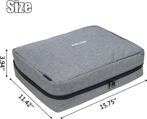 18 KISLANE Board Game Carrying Case with Pockets for Board Games, Pieces, Tokens, Cards and More, Expandable Board Game