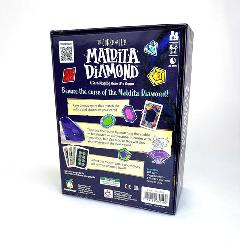 Gamewright The Curse of The Maldita Diamond - Fast Playing Card Game for Kids Ages 8 and Up - Family Game Night