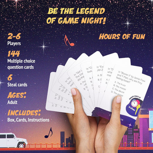 Lyric Legend - 2000's Hip-Hop and Rap Music Trivia Game - Perfect for 2000’s Trivia and Music Gifts