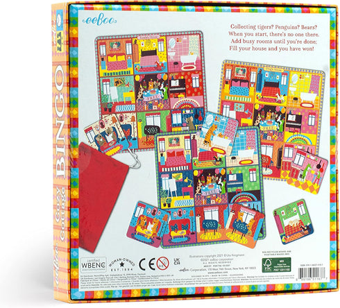 eeBoo Cozy Cottage Bingo - Multi, 1 ea