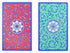 Copag 1546 Neoteric Design 100% Plastic Playing Cards, Bridge Size Green/Red Double Deck Set