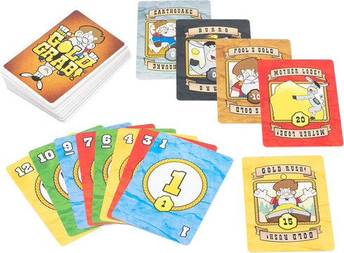 Zeke's Gold Grab! - Award-Winning Family Fun Card Game for Kids, Teens, and Adults, Perfect for Family Game Night