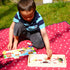TOWO Wooden Bear Family Dress Up Puzzle Box - Sorting and Matching Jigsaw Puzzle for 3 Year Olds