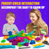 Asoxt 43pcs 4lb 17 3-8 Sensory Bin for Boy Girl Kid Toy - Play Sand Art Kit with Sandbox, Color Sand, Molds, Sensory
