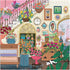 Galison Joy Laforme Flower Shop – 500 Piece Unique House Shaped Puzzle with Dreamy and Springtime Artwork of A Cozy Flower Shop