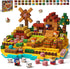 idoot 200PCS Magnetic Building Blocks Set, Farm Themed Animal Magnetic Cube STEM