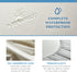 52x28x6 inch Bamboo Crib Mattress Protector by Pure Bamboo, Waterproof - Breathable, Noiseless Mattress Cover Pad