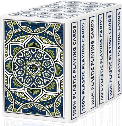 Metsyth Playing Cards,Plastic Playing Cards Waterproof, Poker Size Card,Jumbo Large Print Playing Card