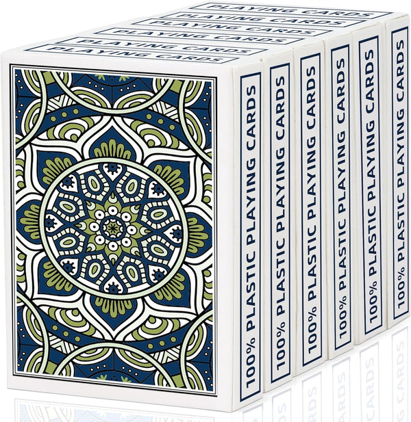Metsyth Playing Cards,Plastic Playing Cards Waterproof, Poker Size Card,Jumbo Large Print Playing Card
