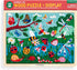 Mudpuppy Garden Life 100 Piece Wooden Puzzle with Display Stand, Bright Illustrations of Scenic Garden for Kids