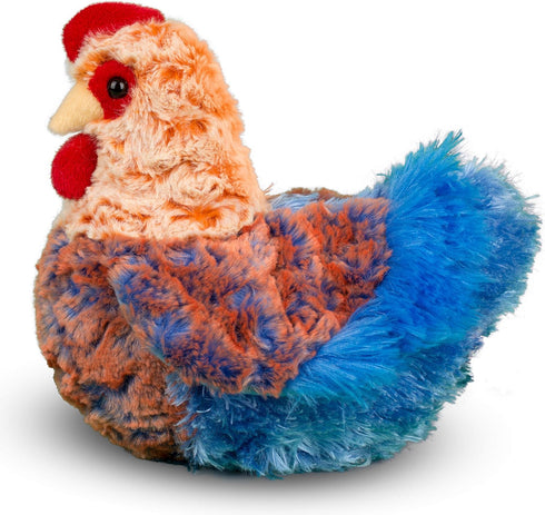 Douglas Henrietta Blue Lace Hen Plush Stuffed Animal Chicken
