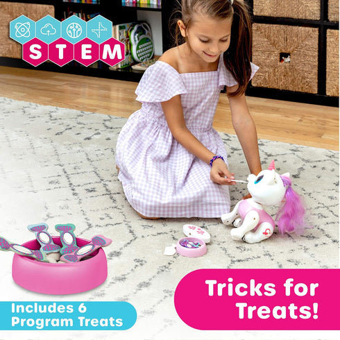 2pk Set (1) (1) Power Your Fun Robo Pets Unicorn Toy - Unicorns Gifts for Girls and Kids Unicorn Robot STEM Toy