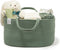 Natemia Diaper Caddy Organizer - Large, Lily Pad - Portable Rope Handles