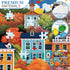 VoYouTwo 500 500 Piece Puzzle for Adults | Town in Autumn Street Puzzle | Recycled Cardboard Fall City Landscape Jigsaw