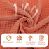 VitalCozy 6 (32 32 Inch,Cherry Pcs Baby Muslin Hooded Bath Towels and Washcloths Muslin Cotton Hooded Baby Towels